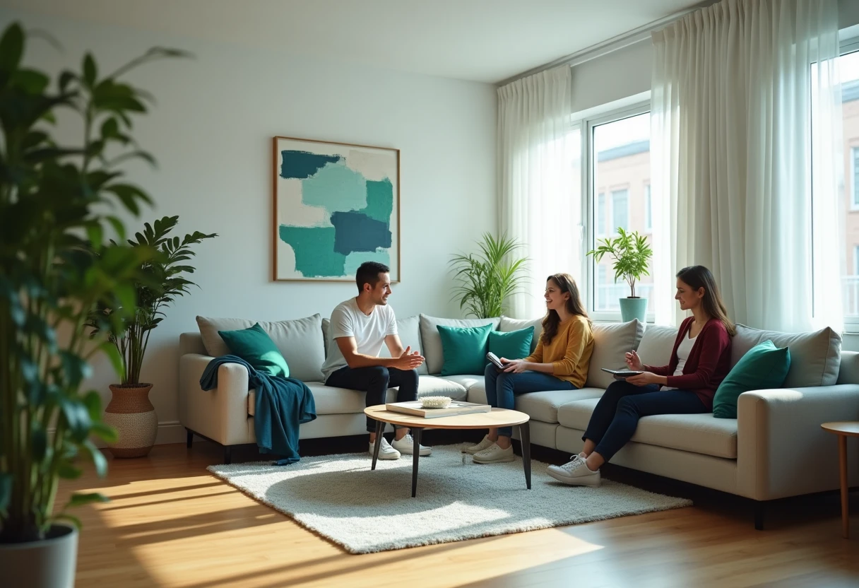 Famille explorant des options de location