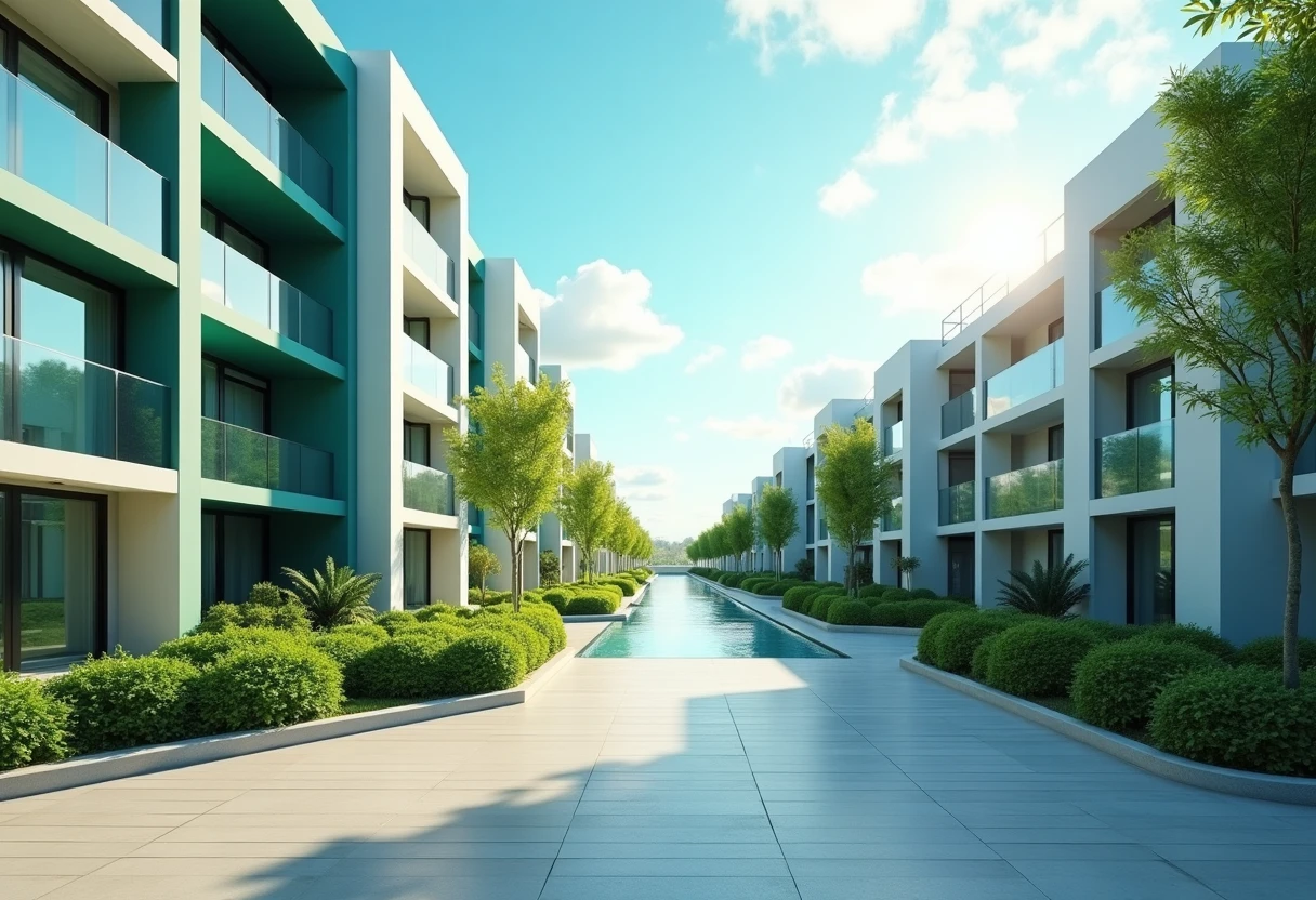 Quartier résidentiel moderne