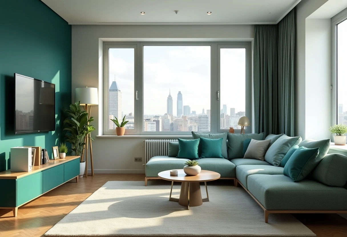 Möbliertes Wohnzimmer in Berlin